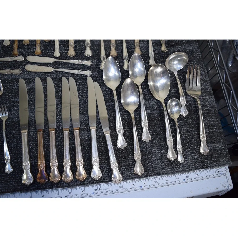 73 Pieces Old Company Silver Plate 